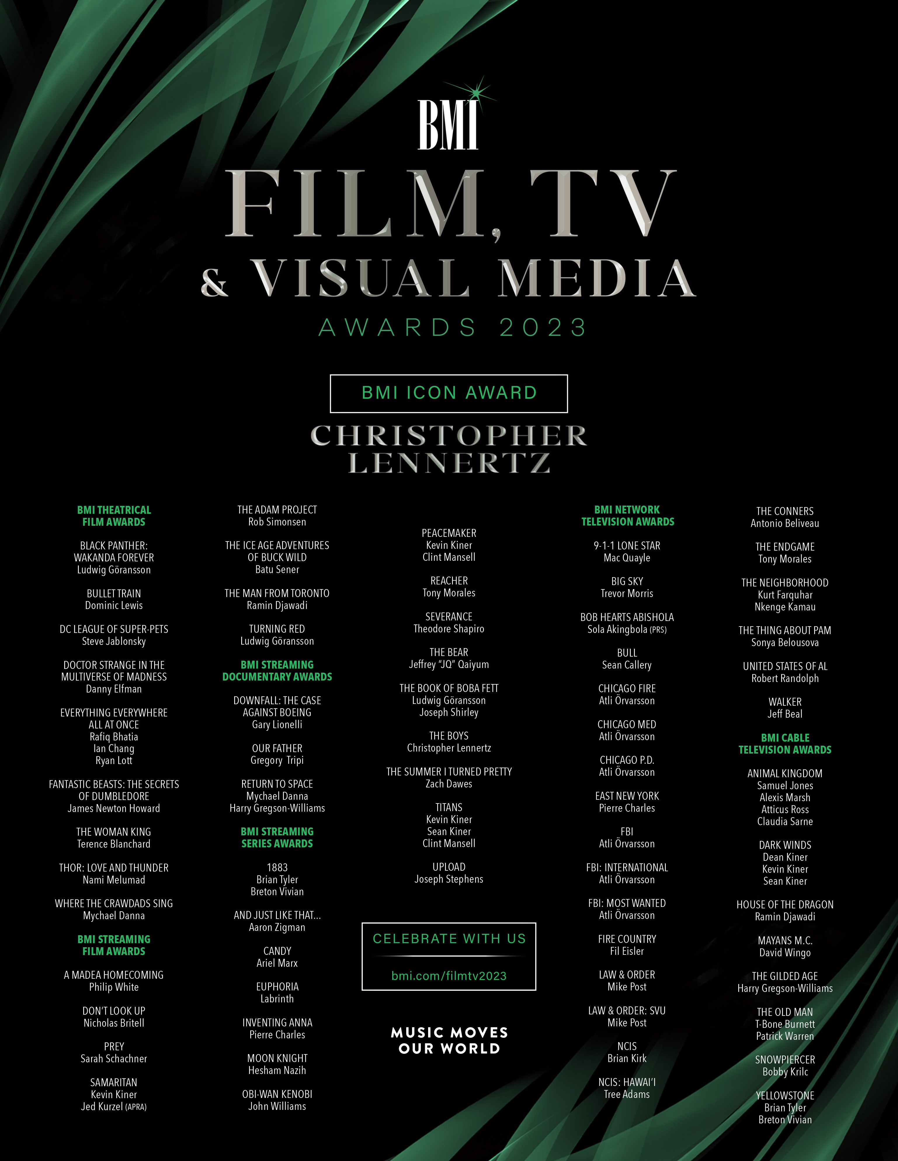 2023 BMI Film, TV & Visual Media Awards