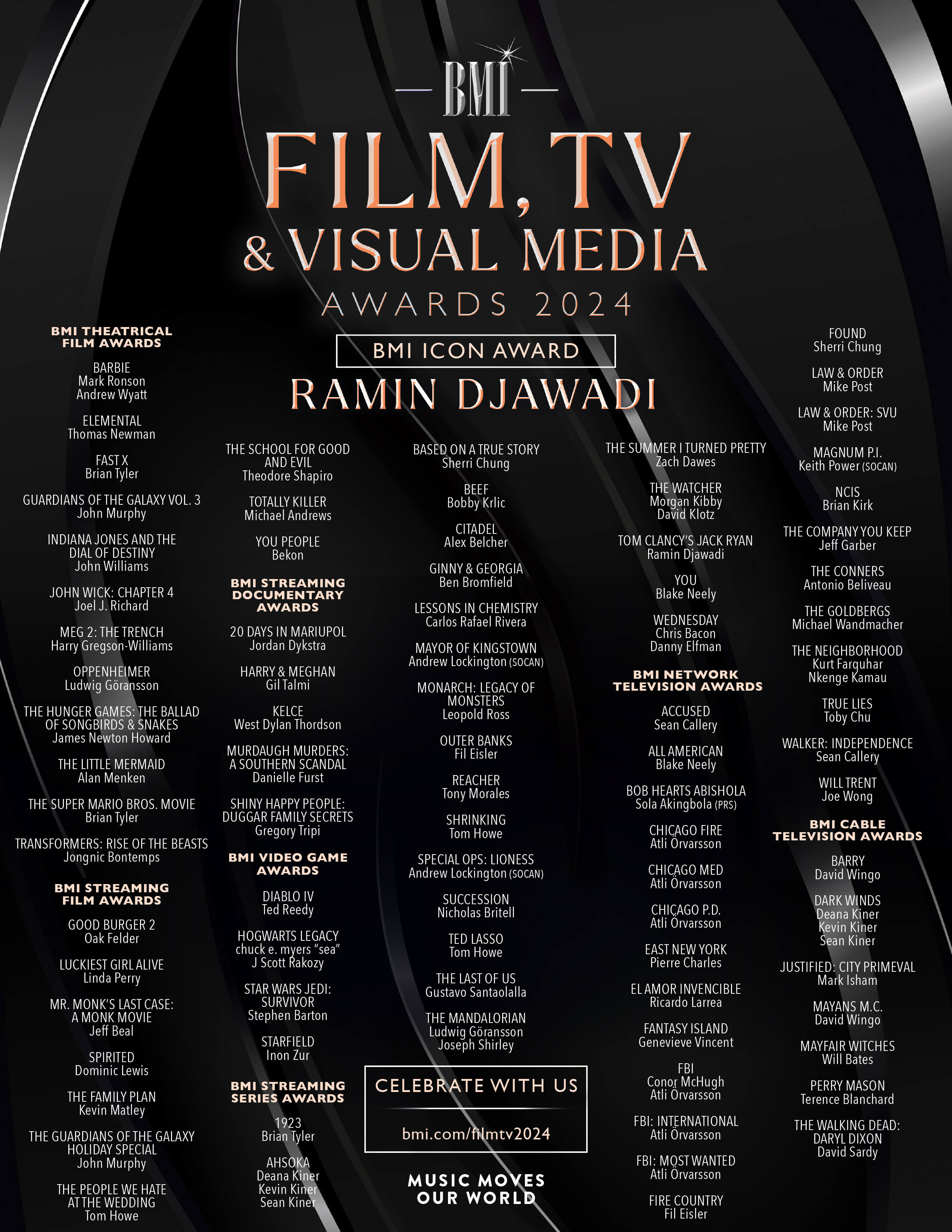 2024 BMI Film, TV & Visual Media Awards